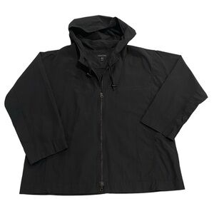 Eileen Fisher Black Nylon Lightweight Zip Up Jacket - Like New- Women’s Medium